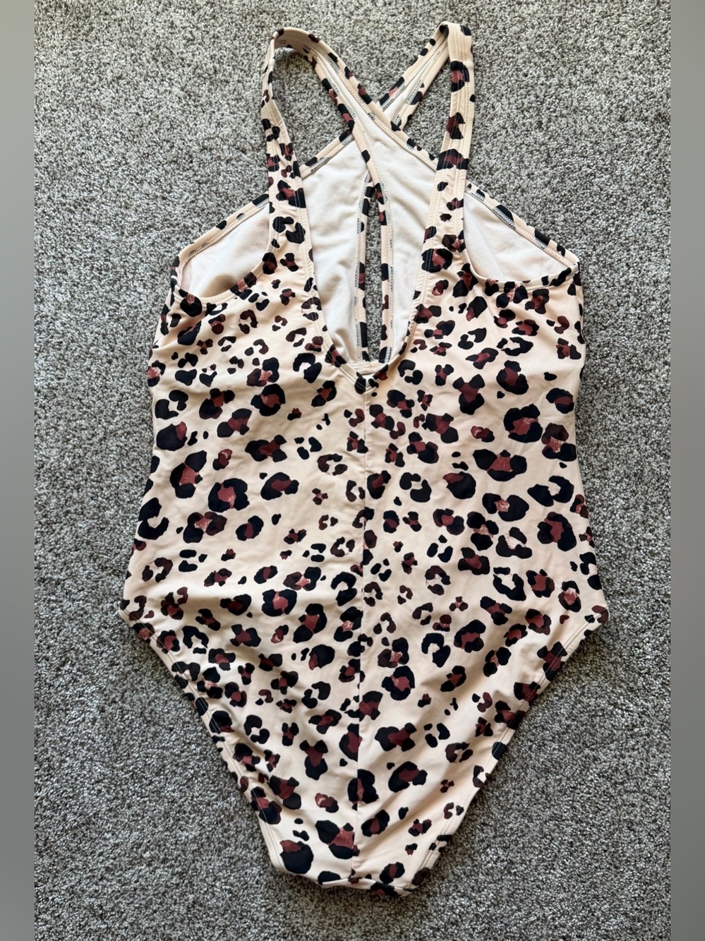 Adore Me Leopard Print Cutout One Piece Swimsuit Plus Size 2X - Picture 2 of 3